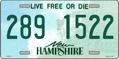 NH license plate 2891522