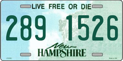 NH license plate 2891526