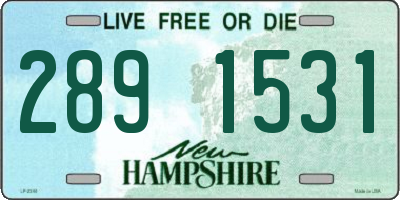 NH license plate 2891531