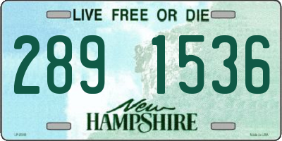 NH license plate 2891536