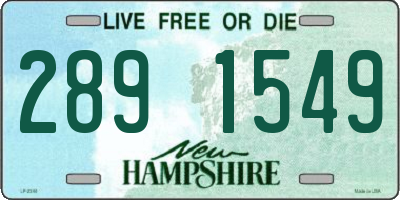 NH license plate 2891549