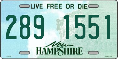 NH license plate 2891551