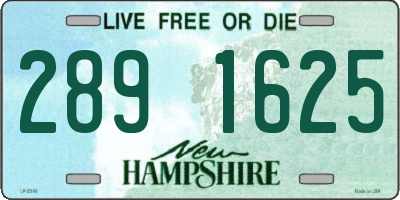 NH license plate 2891625