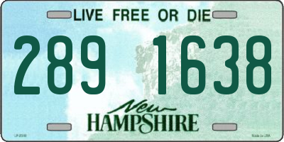 NH license plate 2891638