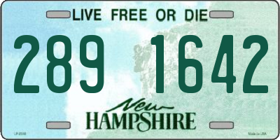 NH license plate 2891642
