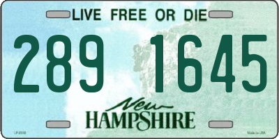 NH license plate 2891645