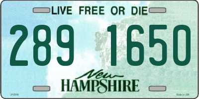 NH license plate 2891650