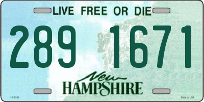 NH license plate 2891671