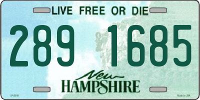 NH license plate 2891685