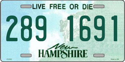 NH license plate 2891691