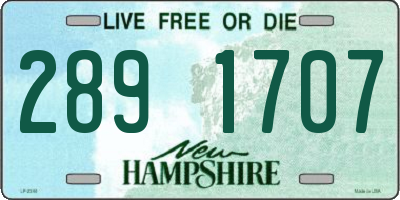 NH license plate 2891707