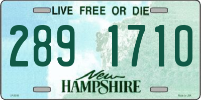 NH license plate 2891710