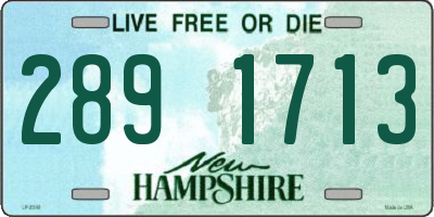 NH license plate 2891713