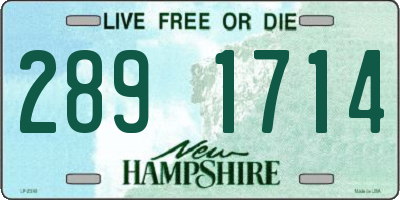 NH license plate 2891714