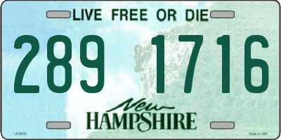 NH license plate 2891716