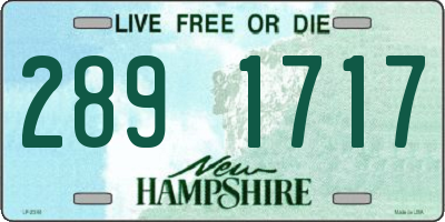 NH license plate 2891717