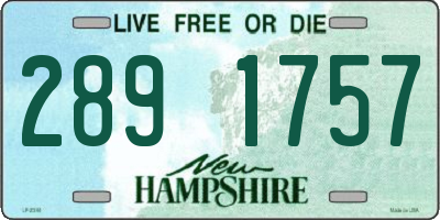 NH license plate 2891757