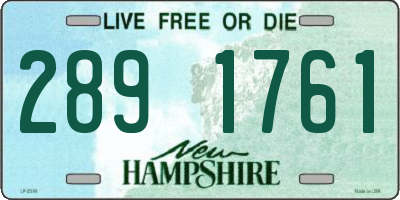NH license plate 2891761