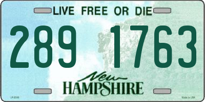 NH license plate 2891763