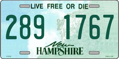 NH license plate 2891767