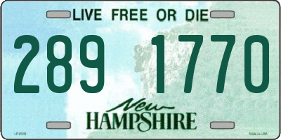 NH license plate 2891770
