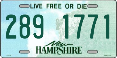NH license plate 2891771