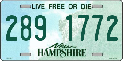 NH license plate 2891772