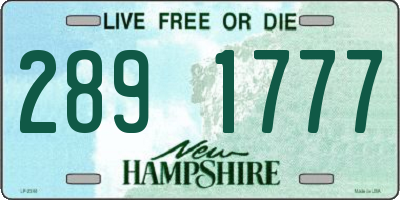 NH license plate 2891777