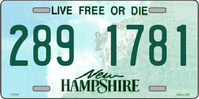 NH license plate 2891781