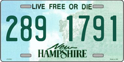NH license plate 2891791
