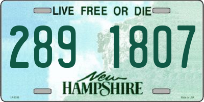 NH license plate 2891807