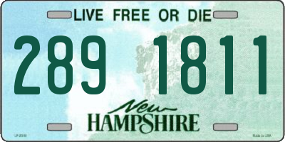 NH license plate 2891811