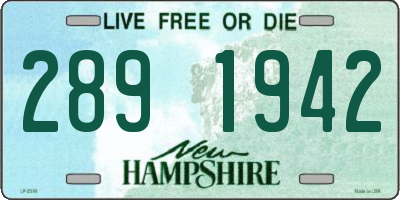NH license plate 2891942