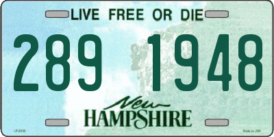NH license plate 2891948