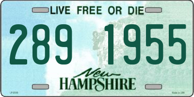 NH license plate 2891955