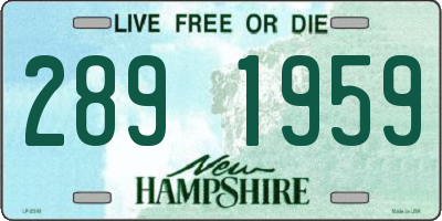 NH license plate 2891959