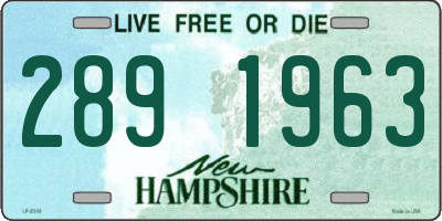 NH license plate 2891963