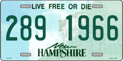 NH license plate 2891966