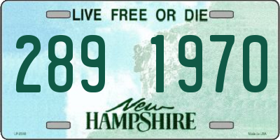 NH license plate 2891970