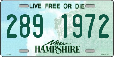 NH license plate 2891972