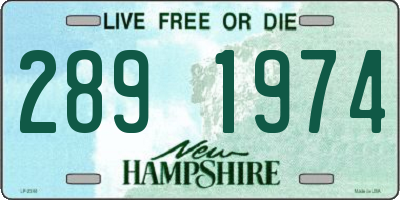 NH license plate 2891974