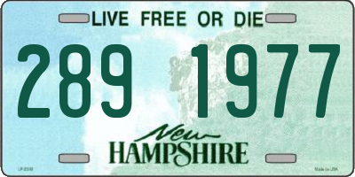 NH license plate 2891977