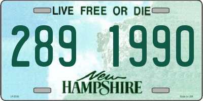 NH license plate 2891990