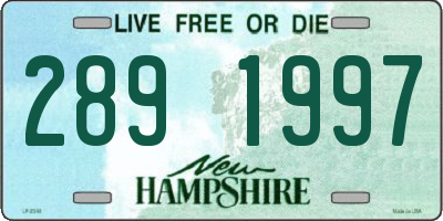 NH license plate 2891997