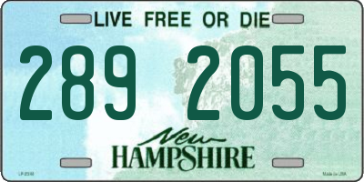 NH license plate 2892055