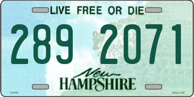 NH license plate 2892071