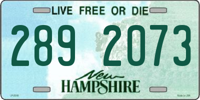 NH license plate 2892073