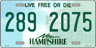 NH license plate 2892075
