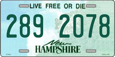 NH license plate 2892078