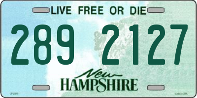 NH license plate 2892127